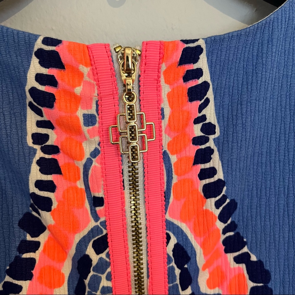 Lilly Pulitzer Mila Shift Tic Tac Tile Shift Dress - Picture 4 of 4